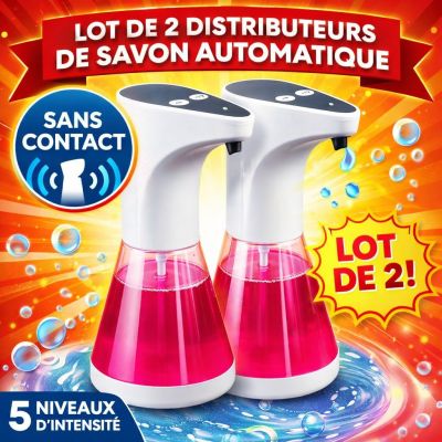 Lot de 2 Distributeurs de savon automatique