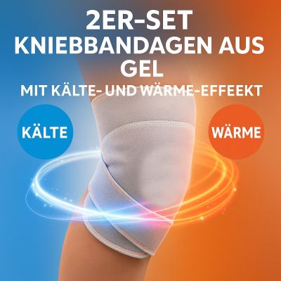2er-Set Gel-Knieschoner mit Kälte- und Wärmeeffekt