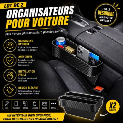 Lot de 2 Organisateurs pour Voiture