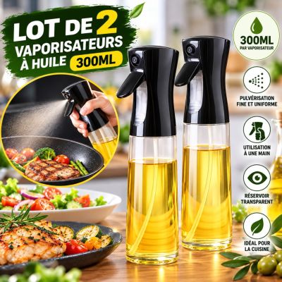 Lot de 2 Vaporisateurs à huile 300ml