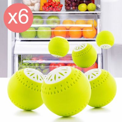 6er-Set Öko-Kugeln zur Geruchsneutralisierung für Kühlschränke