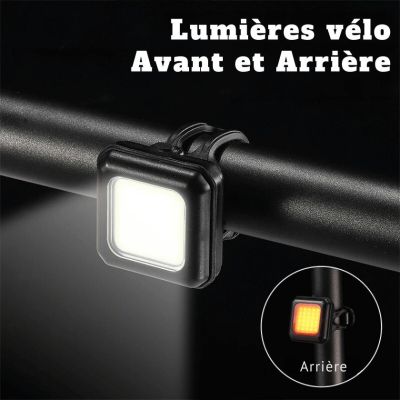 Set de Lumières pour Vélo Avant et Arrière