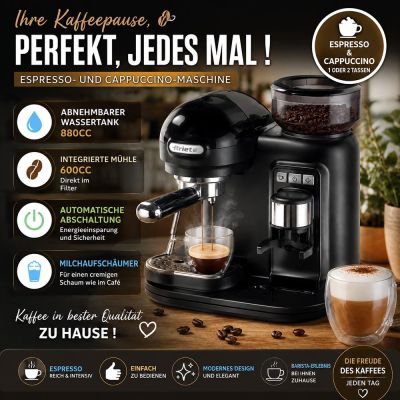 Espresso und Cappuccinomaschine Ariete