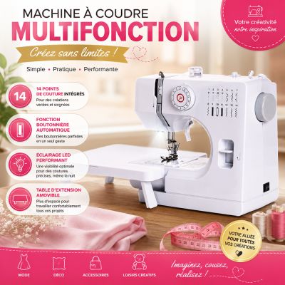 Machine à coudre multifonction
