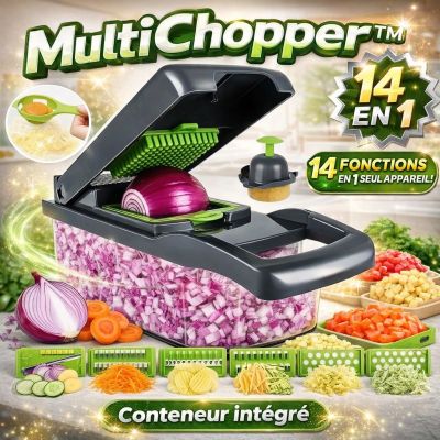 MultiChopper™ – 14 en 1 - Découpe Fruits, légumes et herbes