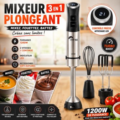 Mixeur plongeant 3 en 1