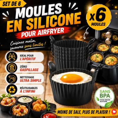 Moules en Silicone pour Airfryer – Set de 6