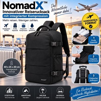 NomadX™ Innovative Reisetasche mit integrierter Kompression