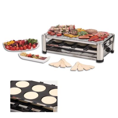 Appareil à Raclette 8 Personnes 3 en 1 Ohmex