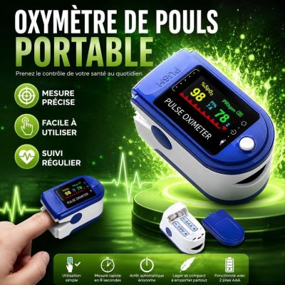 Oxymètre de Pouls Portable – Votre Santé en Toute Simplicité