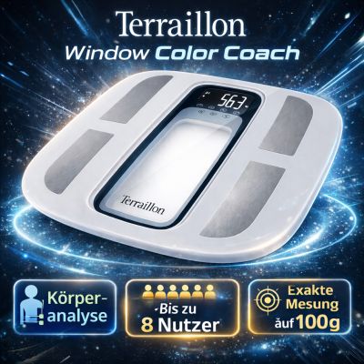 Terraillon Fensterfarbe Coach Badezimmerwaage