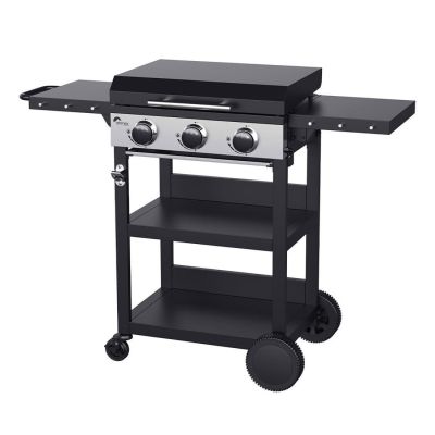 Plancha à gaz 3 brûleurs Ohmex sur chariot