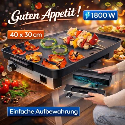 Elektrische Grillplatte 40 x 30 cm