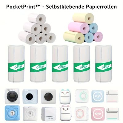 PocketPrint™ - Selbstklebende Papierrollen