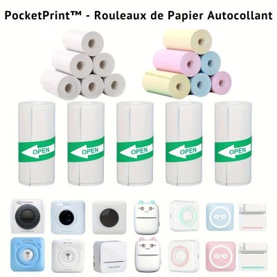 PocketPrint™ - Rouleaux de Papier Autocollant