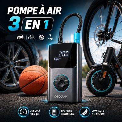 Pompe à Air Électrique Portable 3 en 1 Air Max