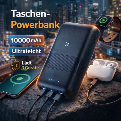 Taschen-Powerbank 10000 mAh KSIX