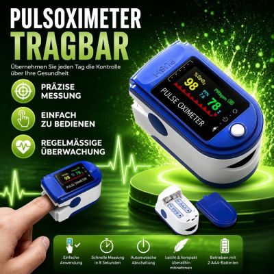 Tragbares Pulsoximeter - Ihre Gesundheit ganz einfach