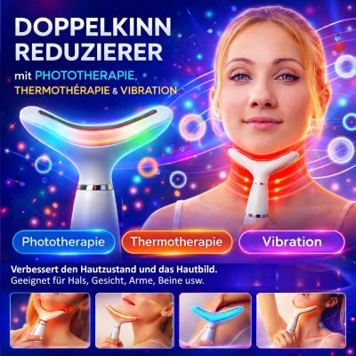 Doppelkinn-Reduzierer mit Phototherapie, Thermotherapie und Vibration