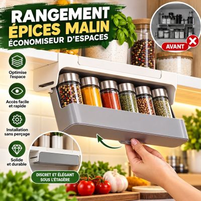 Rangement Epices Malin - Economiseur d'Espaces