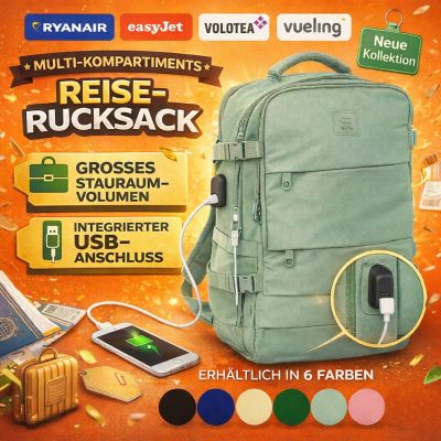 Safta Reiserucksack mit mehreren Fächern