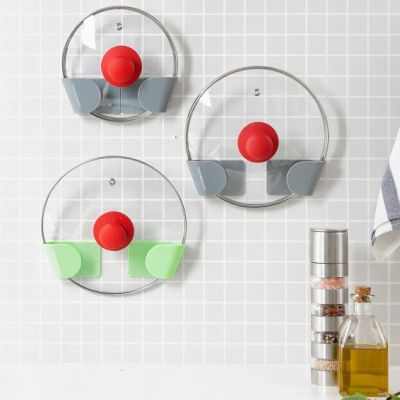 Set de 3 Supports Mural Adhésif pour Couvercle