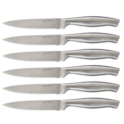 Set de 6 couteaux dentelés à viande