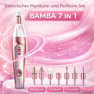 Elektrisches Maniküre- und Pediküre-Set Bamba 7 in 1