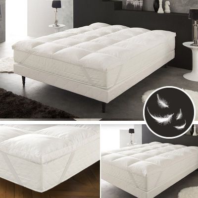 Matratzenauflage in Gänsekiel ultra Confort