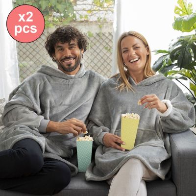 2er-Pack Oversized Fleece-Sweatshirts