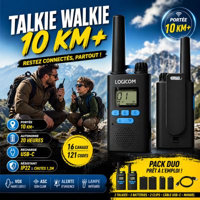 Talkie Walkie 10 km Logicom