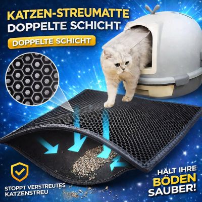 Vorleger für Katzenstreu - Doppellagig