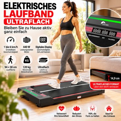 Ultraflaches elektrisches Laufband