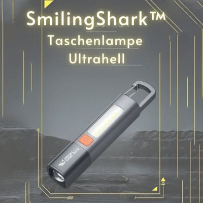 SmilingShark™ - Ultrahelle, wiederaufladbare LED-Taschenlampe