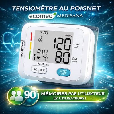 Tensiomètre au poignet Ecomed Medisana