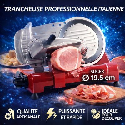Trancheuse Professionnelle Italienne SLICER Ø19.5 cm