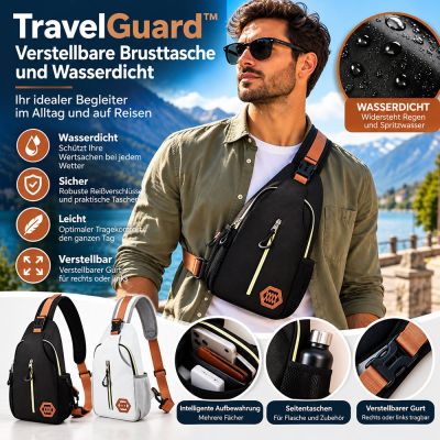 TravelGuard™ Verstellbare und wasserdichte Brusttasche