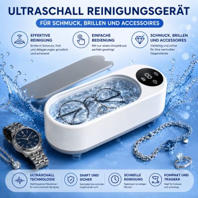 Ultraschallreinigungsmaschine für Schmuck, Make-up-Accessoires und Brillen