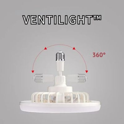 Ventilight™ – Ventilateur de Plafond Orientable avec Éclairage Intégré