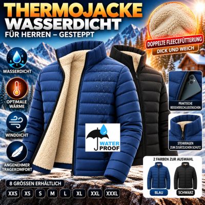Thermo-Herrenjacke – Wasserdicht und Gesteppt