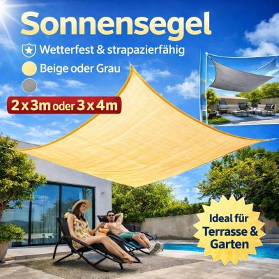 Rechteckiges Sonnensegel