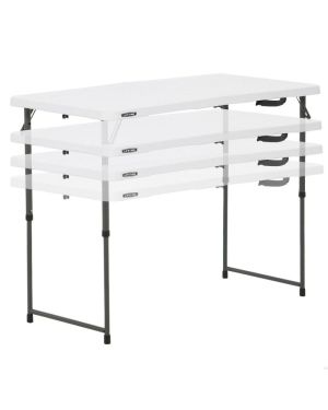 Table de Pique-nique Pliable et Réglable en Hauteur