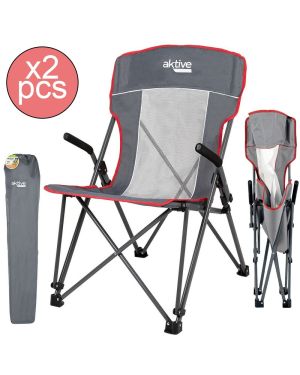 Lot de 2 Chaises de camping pliables