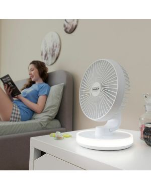 Kabelloser, wiederaufladbarer Ventilator mit LED 2 in 1