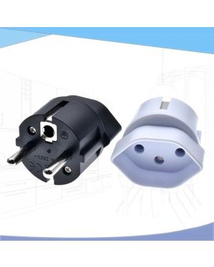 Schweizer Steckeradapter nach Europa - 2er-Set