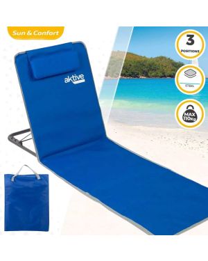 Tapis de plage avec dossier inclinable