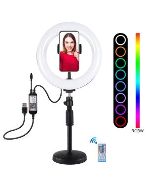 Selfie-Leuchtring mit Stativ und Fernbedienung Puluz