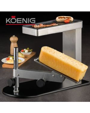 Traditionelles Raclettegerät mit Fleischgrill Koenig