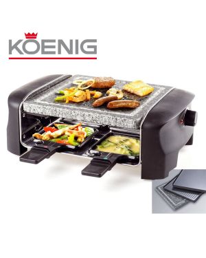 Raclette Gourmet 4 personnes Koenig 2 en 1