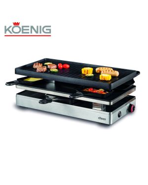 Gril Pizza-Raclette 4-en-1 8 Personnes Koenig